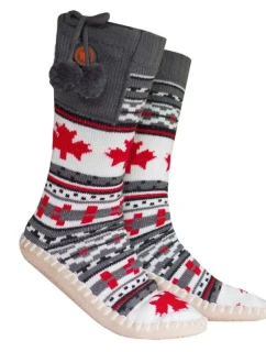 VYHŘÍVANÉ PANTOFLE GLOVII S PONOŽKAMI VELIKOST 36-43, NORSKÝ DESIGN, BATERIE A NABÍJECÍ KABEL JSOU SOUČÁSTÍ BALENÍ, GQ4M