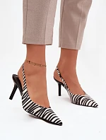 Lodičky na jehlovém podpatku Zebra Phelia