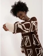 Jumper BA SW 0277.02 tmavě hnědý Jumper BA SW 0277.02 tmavě hnědý