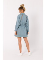 Šaty na zip s ozdobným šněrováním model 18383309 - Moe