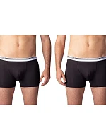 Dvojbalení bavlněných boxerek BOXER COLOURS 2x - BELLINDA - černá
