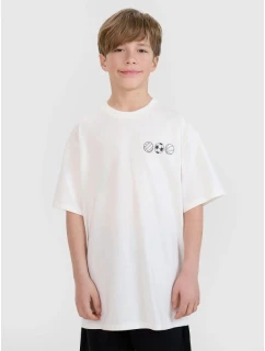 Chlapecké tričko oversize s potiskem 4F 4FJRSS25TTSHM2640-11S