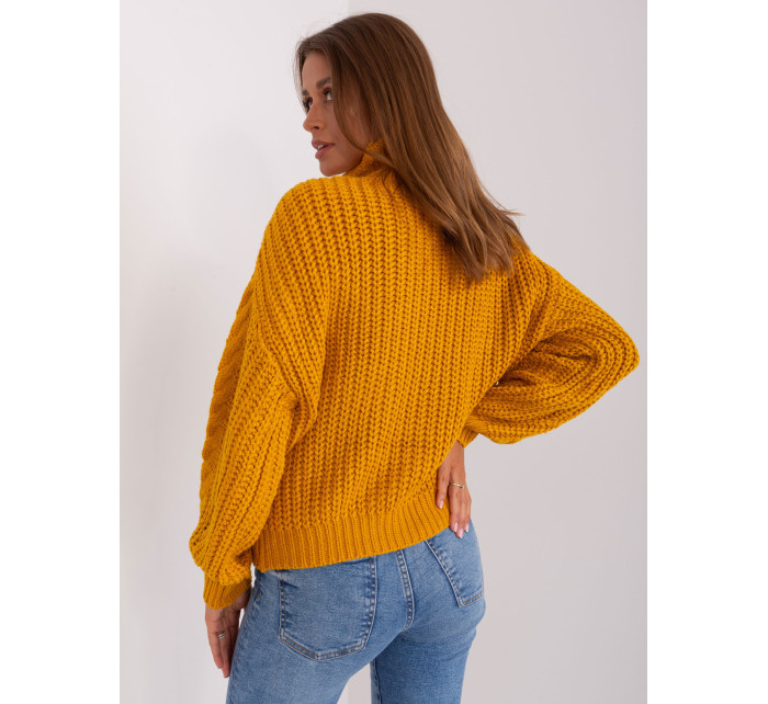 Sweter AT SW 2350.91P ciemny żółty