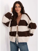 Sweter MI SW model 21334883 brązowy - FPrice Sweter MI SW model 21334883 brązowy - FPrice