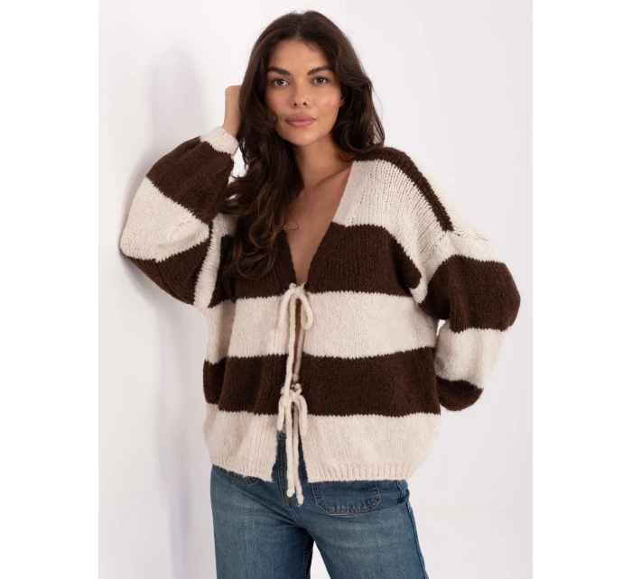 Sweter MI SW model 21334883 brązowy - FPrice Sweter MI SW model 21334883 brązowy - FPrice