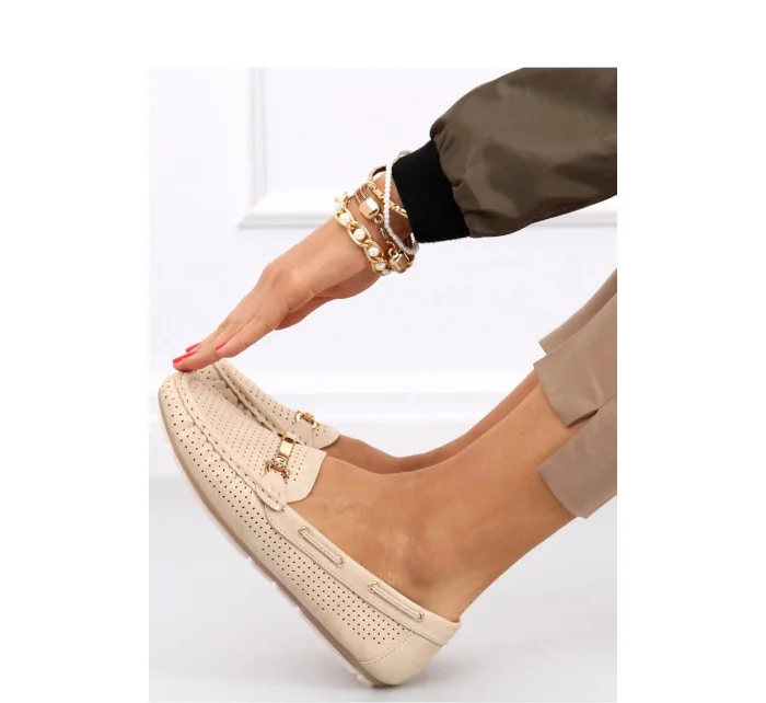 Dámské boty / Mokasíny AB-295 béžová - Primavera
