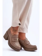 Polobotky na podpatku model 183950 Step in style Polobotky na podpatku model 183950 Step in style