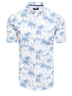 Pánské bílé tričko s krátkým rukávem model 21969125 - Dstreet