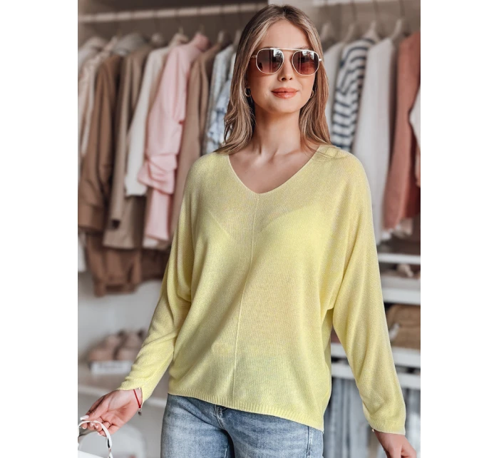 Dámský oversize svetr NORVAN lemon FashionStreet MY2456