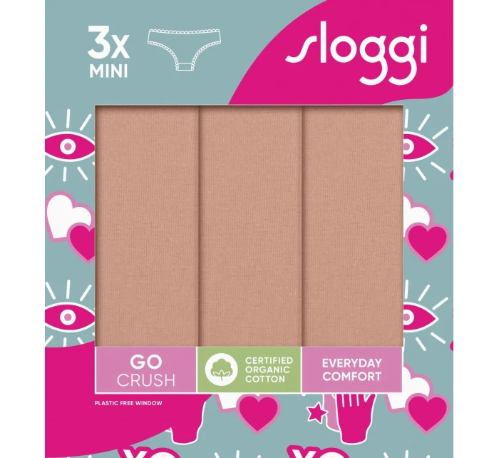 sloggi GO Crush Mini C3P - BROWN - SLOGGI BROWN - SLOGGI sloggi GO Crush Mini C3P - BROWN - SLOGGI BROWN - SLOGGI