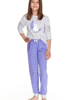 Dívčí pyžamo Suzan šedé s polárním medvědem