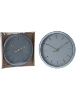 Nástěnné hodiny PP 30x4,5 cm šedé