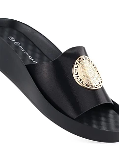 Dámské žabky na platformě černé Potocki 43326