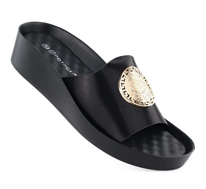 Dámské žabky na platformě černé model 22072426 - Potocki