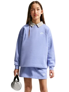 Dětská mikina Nike Sportswear Club Fleece světle fialová FD2923 569