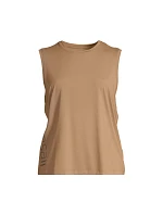 Dámské tréninkové tričko CASALL Graphic Tank, hnědá barva