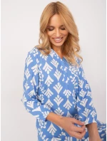 Šaty D73771M30427A světle modré