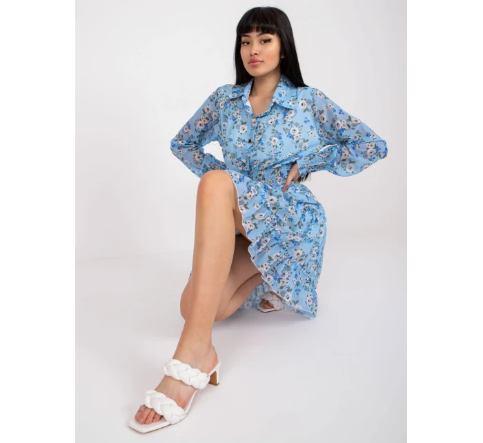 Dámské šaty DHJ SK C2212 světle modré