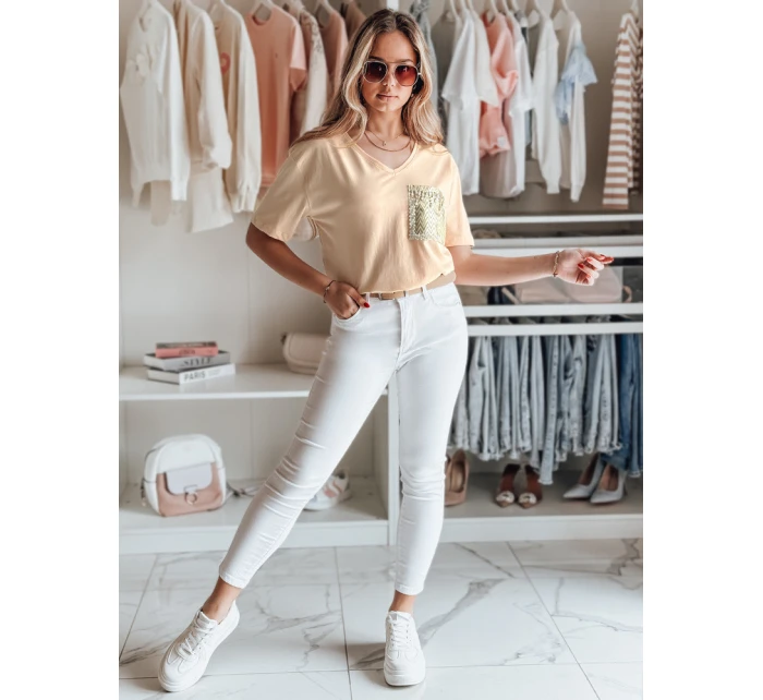 Dámské tričko TASTI peach FashionStreet RY2599