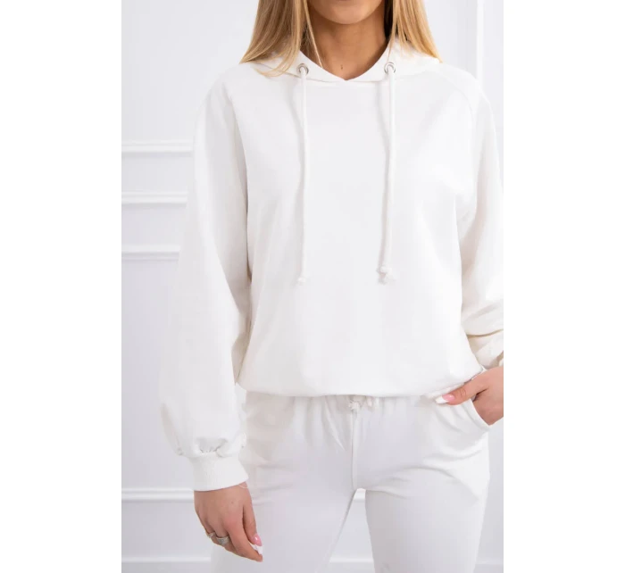 Tepláková souprava s kapucí ecru Tepláková souprava s kapucí ecru