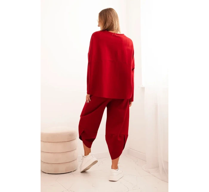 Komplet Punto Milano Winter mikina + kalhoty bordový Komplet Punto Milano Winter mikina + kalhoty bordový