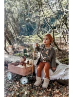 Dívčí teplé sněhule s mašlemi Béžove model 21597291 - Boto Dívčí teplé sněhule s mašlemi Béžove model 21597291 - Boto