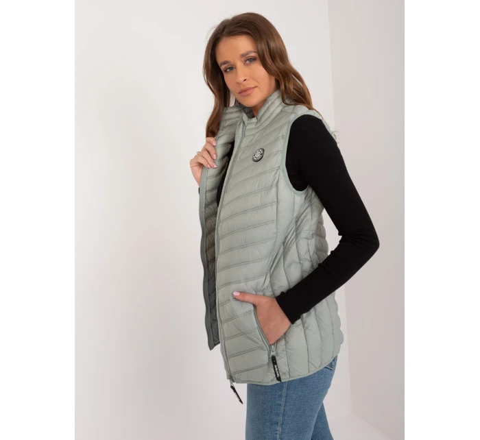 Kamizelka model 20095116 pistacjowy - FPrice Kamizelka model 20095116 pistacjowy - FPrice