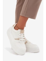 Dámské tenisky na platformě Big Star – bílé Dámské tenisky na platformě Big Star – bílé