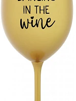 DANCING IN THE WINE - zlatá sklenice na víno 350 ml
