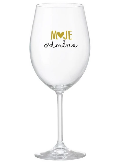 MOJE ODMĚNA - čirá sklenice na víno 350 ml MOJE ODMĚNA - čirá sklenice na víno 350 ml