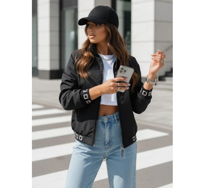Dámský černý bomber HERA FashionStreet TY3765 Dámský černý bomber HERA FashionStreet TY3765