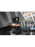 BY 101 šaty se stojáčkem black model 22415938 - Build your Brand BY 101 šaty se stojáčkem black model 22415938 - Build your Brand