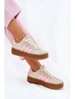 Dámské Tenisky Na Platformě Béžové Syliyana Dámské Tenisky Na Platformě Béžové Syliyana