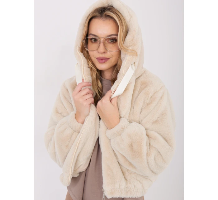 Kurtka KR jasny beżowy model 21782303 - FPrice Kurtka KR jasny beżowy model 21782303 - FPrice