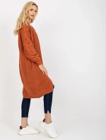 Dámský svetr LO SW LK 3001 kardigan.82P tmavě oranžový