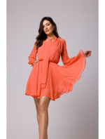 Šifonové šaty oranžové model 18429126 - Makover