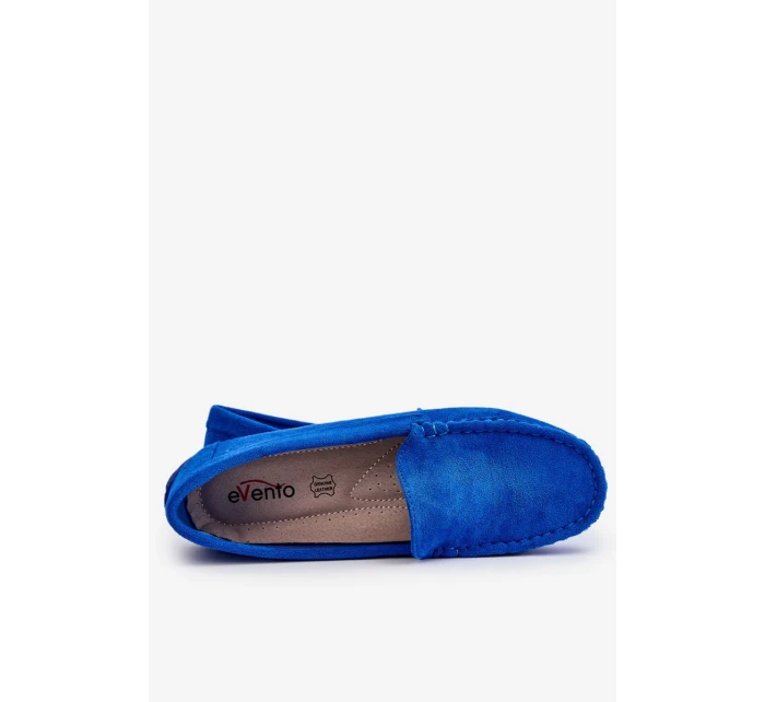 Dámské Semišové Mokasíny Modre Morreno