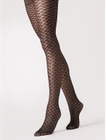 Dámské punčochové kalhoty G 6126 Darla 20 den Černá vzor - Fiore