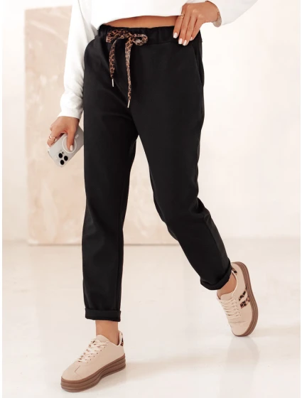 Dámské kalhoty COMFYSTY černé FashionStreet UY2296