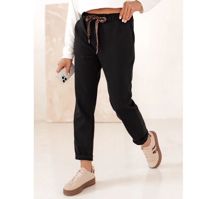 Dámské kalhoty COMFYSTY černé FashionStreet UY2296