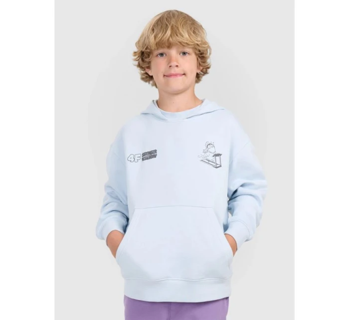 Chlapecká mikina s kapucí model 21736575 - 4F Chlapecká mikina s kapucí model 21736575 - 4F