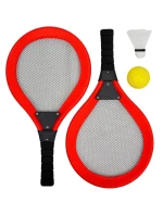 SADA 2 RAKET SHUTTLECOCK BADMINTON TENISOVÝ MÍČEK ENERO TOYS