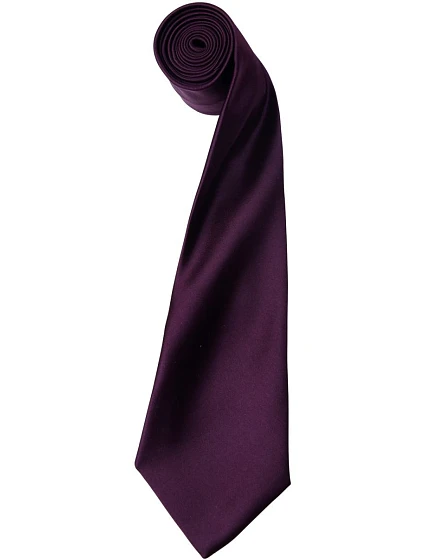 Premier PR 750 Saténová kravata "Colours" 39.0750 aubergine