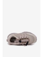 Dětské tenisky se stahováním světle béžové Nanelita