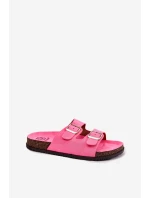 Dámské Pantofle S Přezkami Neonově Růžové Oliena Dámské Pantofle S Přezkami Neonově Růžové Oliena