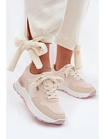 Dámské tenisky na platformě Béžové model 22099931 - Boto Dámské tenisky na platformě Béžové model 22099931 - Boto