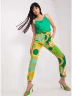 Kalhoty DHJ SP 12787D.11 světle zelená