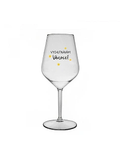 model 22168109 SI VÁNOCE čirá nerozbitná sklenice na víno 470 ml - Giftela