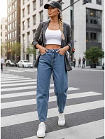 Dámské džíny balloon fit s vysokým sedem FashionStreet UY2929