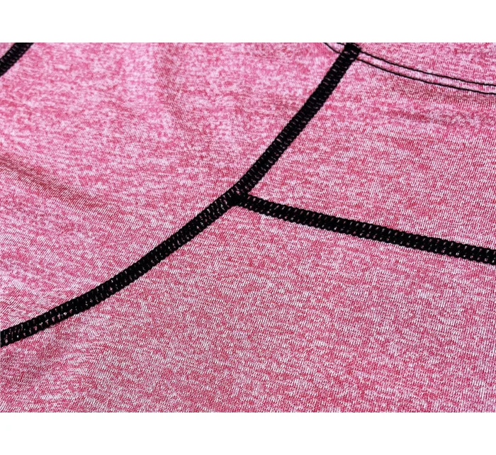 Růžové dámské sportovní tričko T-shirt s ozdobným prošitím (A-2166) Růžové dámské sportovní tričko T-shirt s ozdobným prošitím (A-2166)